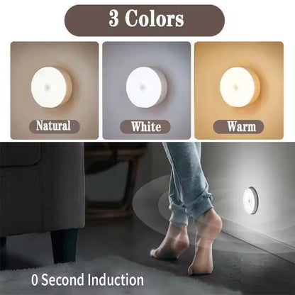 SmartGlow USB Rechargeable Motion Sensor LED Night Light  3 Color Wireless Closet  Staircase Illumi 3