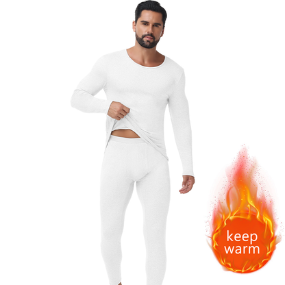 Mens Thermal Underwear Set Warm Winter Autumn Long Johns Round Neck Long Sleeve Soft Breathable Bas 5