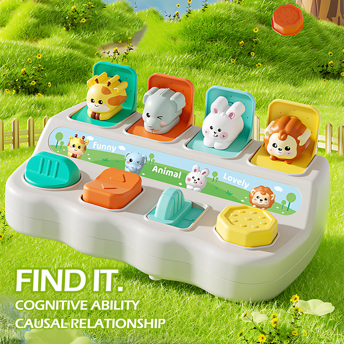 Pop Up Animal Toys For Kids Montessori Learning Boxes Boost Logic And Motor Skills Perfect For Chil 1