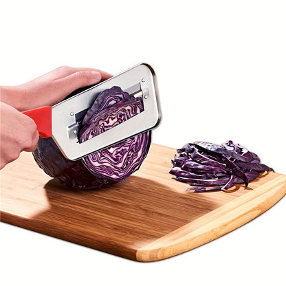 Cabbage Kitchen Knife, Double Slice Planer, Metal Sauerkraut Knife, Vegetable Slice Knife Hand Chopper