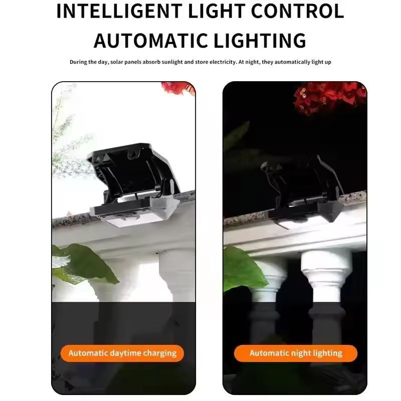 GardenClip 58 LED Solar Motion Light  ClipOn Outdoor Waterproof Fence Lamp 1