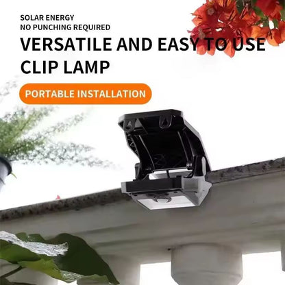 GardenClip 58 LED Solar Motion Light  ClipOn Outdoor Waterproof Fence Lamp 2