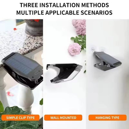 GardenClip 58 LED Solar Motion Light  ClipOn Outdoor Waterproof Fence Lamp 3