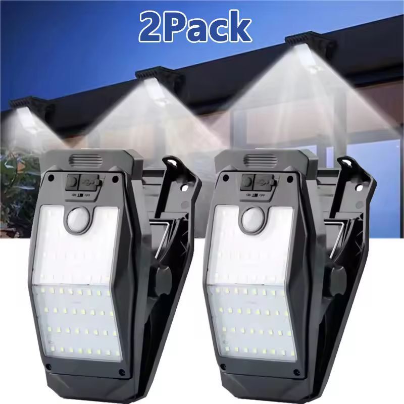 GardenClip 58 LED Solar Motion Light  ClipOn Outdoor Waterproof Fence Lamp 6
