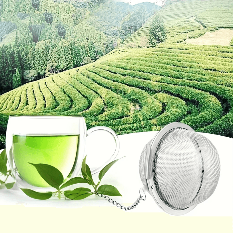 Stainless Steel Tea And Soup Infuser Ball With Chain 2