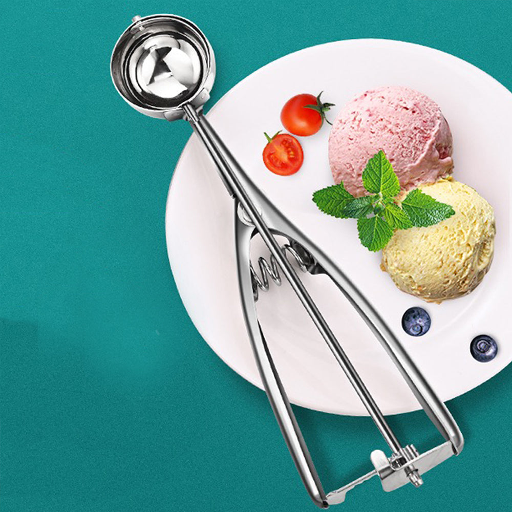 Stainless Steel Cookie Scoop with Trigger, Ice Cream Scoop for Fruit, Baking, Cupcake Dough