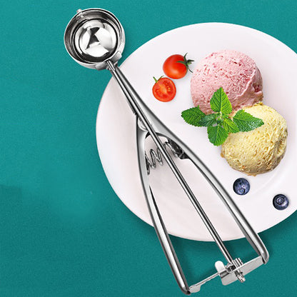 Stainless Steel Cookie Scoop with Trigger, Ice Cream Scoop for Fruit, Baking, Cupcake Dough