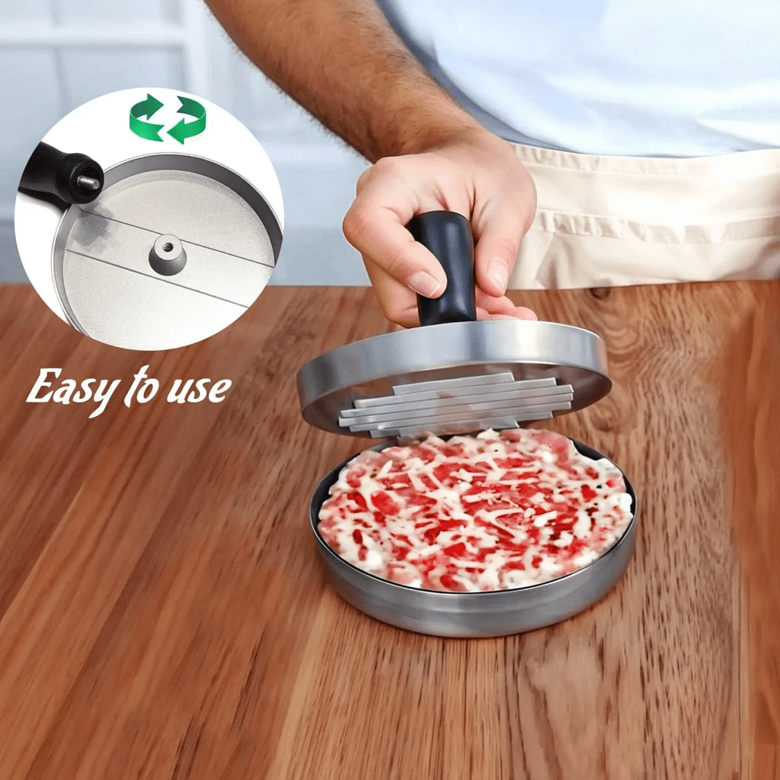 Aluminum Burger Press Patty Maker For Perfect Homemade Burgers 2