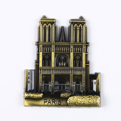 Eiffel Tower Paris Metal Fridge Magnet, France Travel Souvenirs Gift, Refrigerator Sticker Home Decor