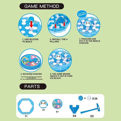 Penguin Ice Knocking Game For Children Mini Interactive Desktop Game ParentChild Toy 4