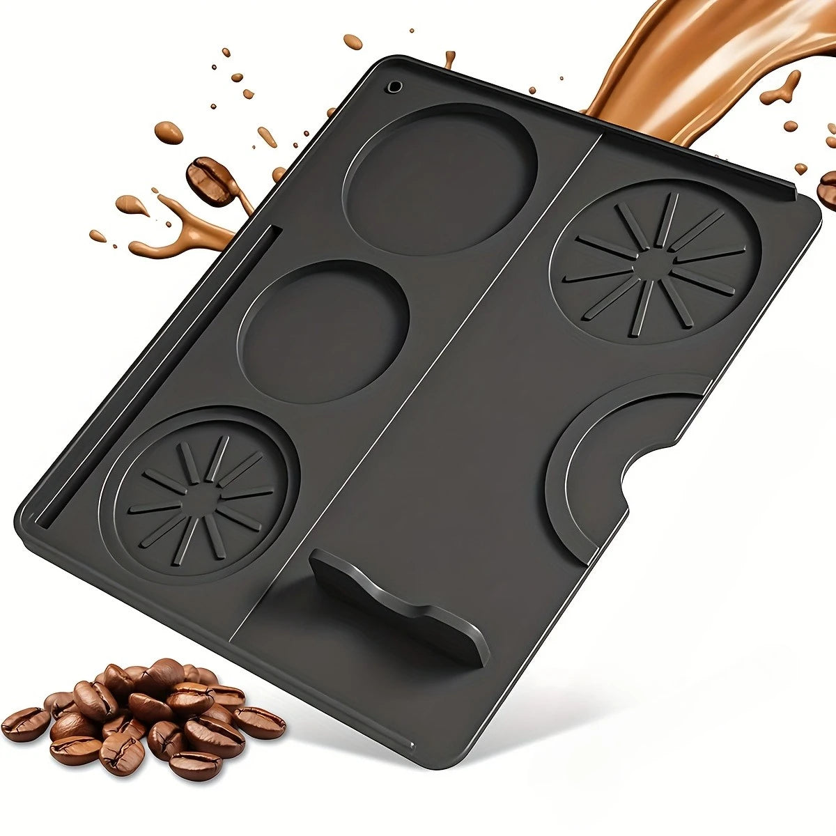 Coffee Tamping Mat Silicone Non Slip Holder Pad, Coffee Accessory, Tamp Station for Home and Cafe