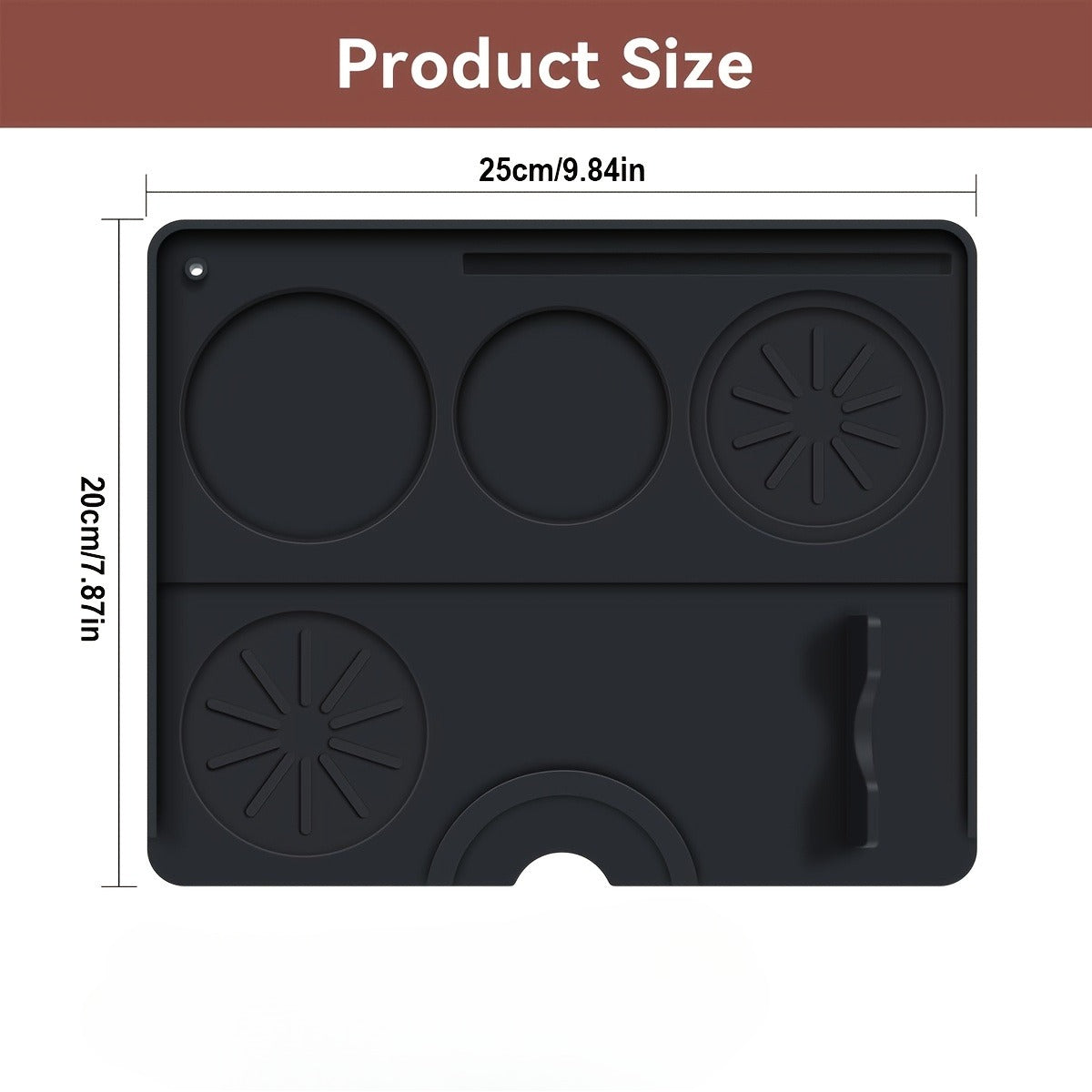 Coffee Tamping Mat Silicone Non Slip Holder Pad Coffee Accessory Tamp Station For Home And Cafe 5