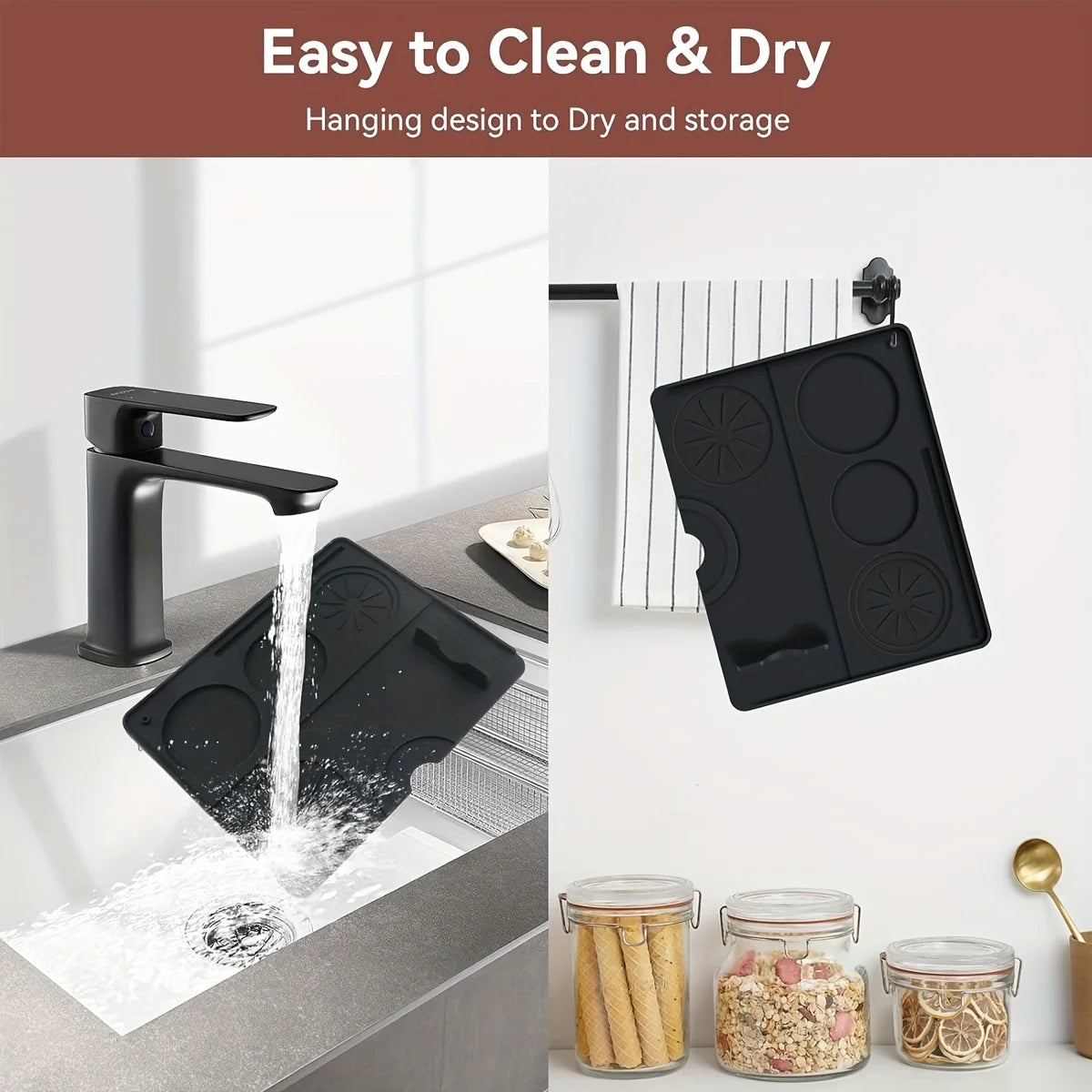 Coffee Tamping Mat Silicone Non Slip Holder Pad Coffee Accessory Tamp Station For Home And Cafe 4
