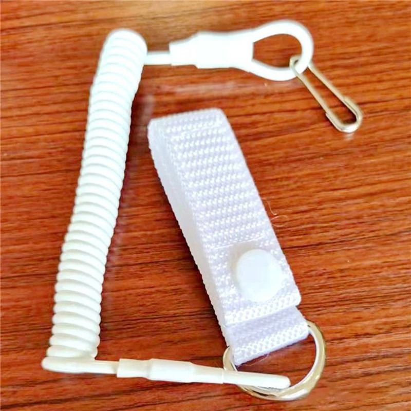 Elastic Tactical Lanyard Rope Anti Lost Spring Safety Strap 10