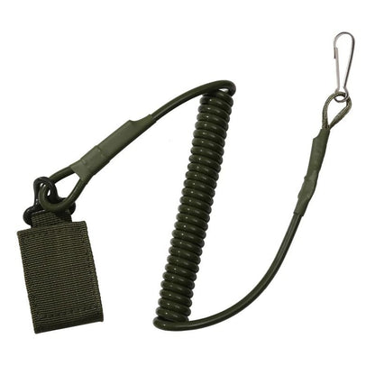 Elastic Tactical Lanyard Rope Anti Lost Spring Safety Strap 11