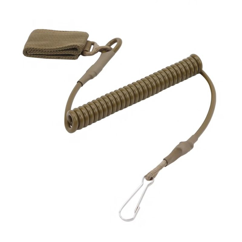 Elastic Tactical Lanyard Rope Anti Lost Spring Safety Strap 12