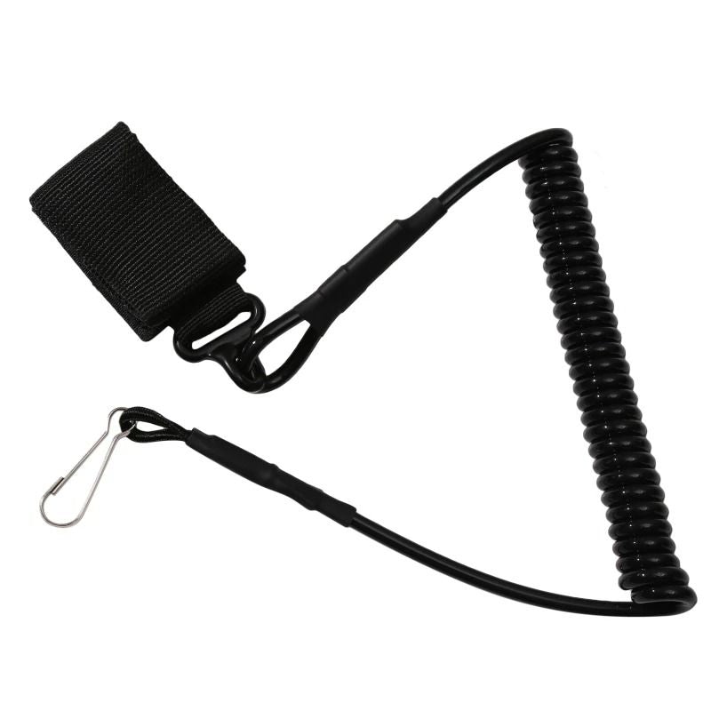 Elastic Tactical Lanyard Rope Anti Lost Spring Safety Strap 13