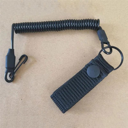 Elastic Tactical Lanyard Rope Anti Lost Spring Safety Strap 6