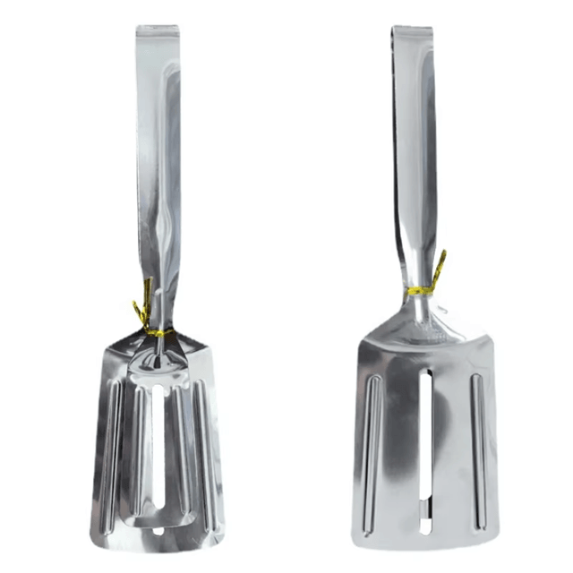Stainless Steel Steak And Food Clamp Tongs For Cooking And BBQ 4