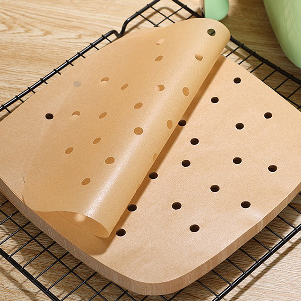 Non-Stick Air Fryer Parchment Paper Liners, Square Disposable Baking Paper Accessories