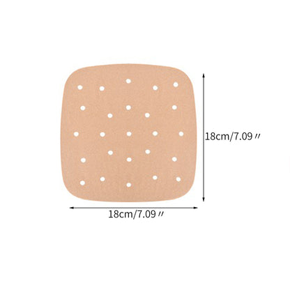Non-Stick Air Fryer Parchment Paper Liners, Square Disposable Baking Paper Accessories