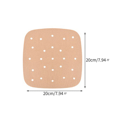 Non-Stick Air Fryer Parchment Paper Liners, Square Disposable Baking Paper Accessories