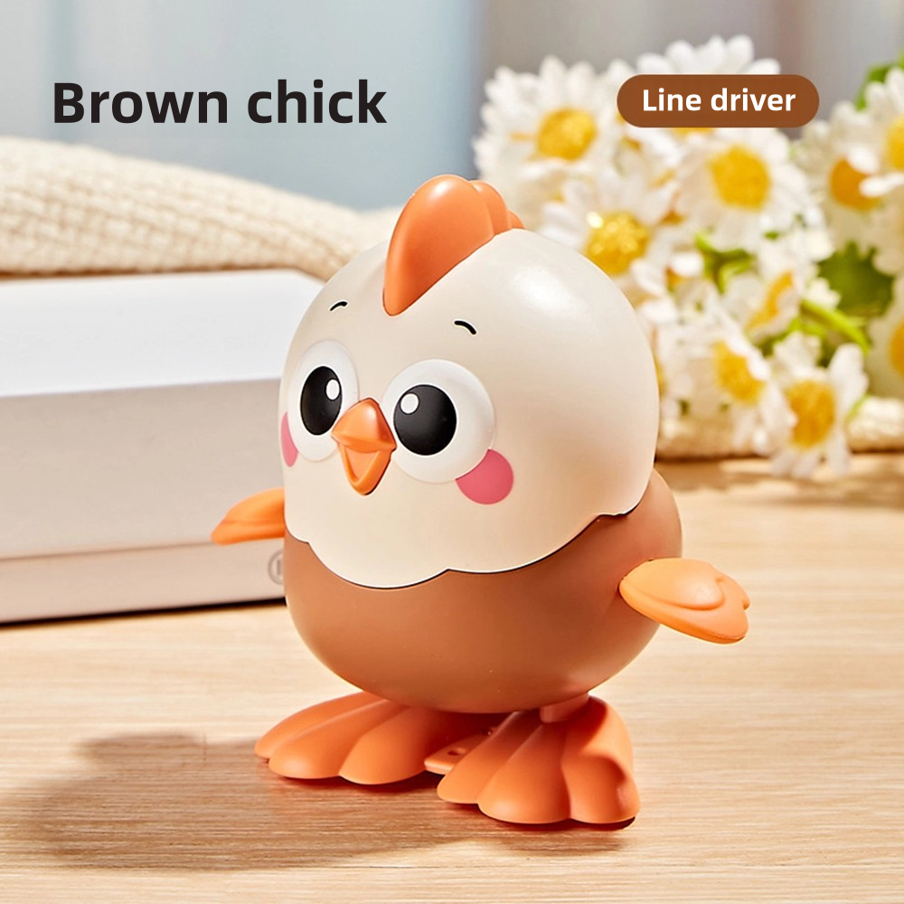 WindUp Toy Chicken For Babies New Cartoon Jumping Little Yellow Chicken Fun Realistic Small Animal  5