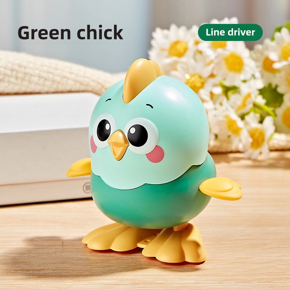 WindUp Toy Chicken For Babies New Cartoon Jumping Little Yellow Chicken Fun Realistic Small Animal  7