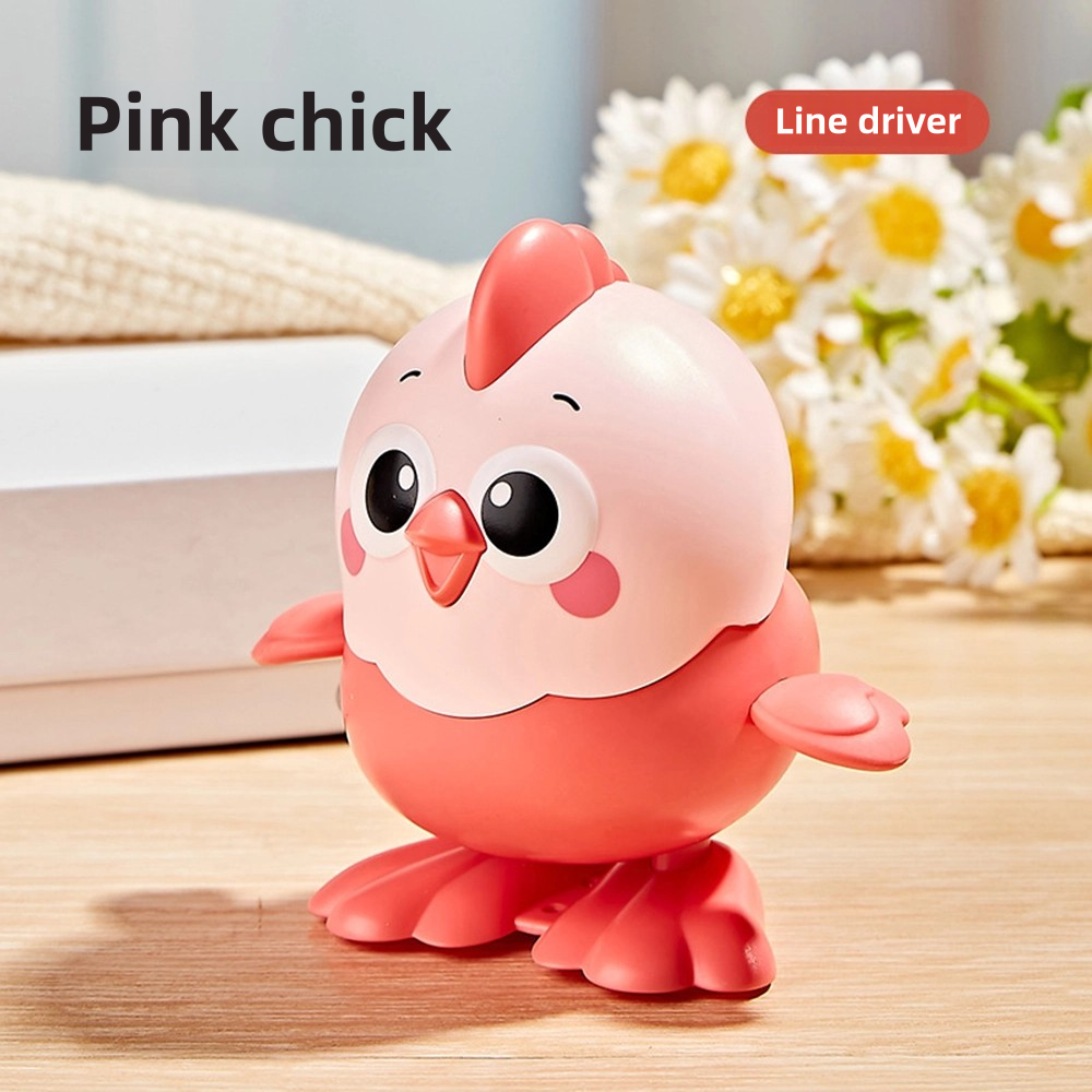 WindUp Toy Chicken For Babies New Cartoon Jumping Little Yellow Chicken Fun Realistic Small Animal  8