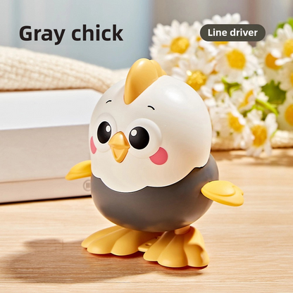 WindUp Toy Chicken For Babies New Cartoon Jumping Little Yellow Chicken Fun Realistic Small Animal  11