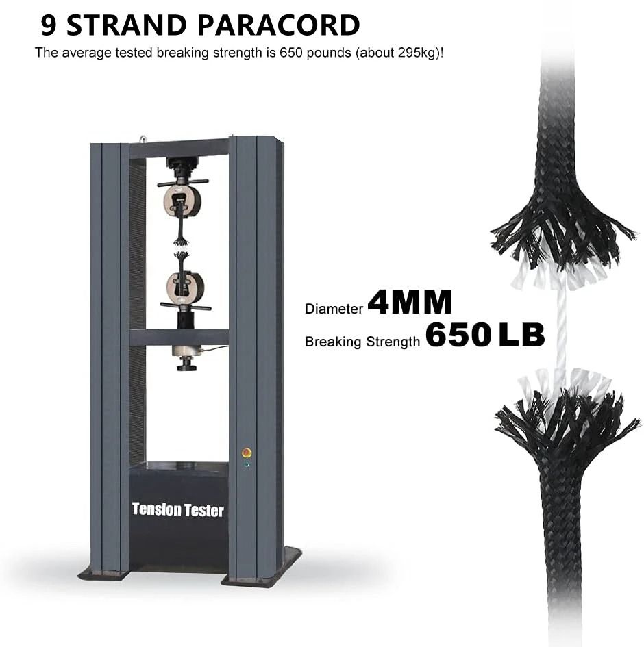Paracord 9 Core Tactical Survival Rope 4mm For DIY And Outdoor Use 2