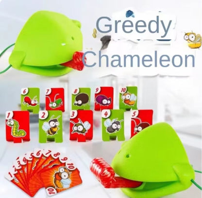 Frog  Lizard Mask Tongue Flick Card Game  Party Toy For Children 1