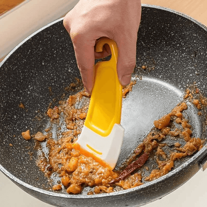 Soft Blade Kitchen Scraper and Cleaning Spatula