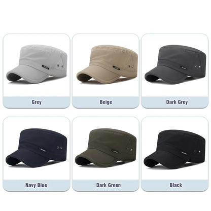 Mens And Womens Military Academy Flat Cap Fashionable Sun Hat Outdoor Sport Caps With Venting Holes 10
