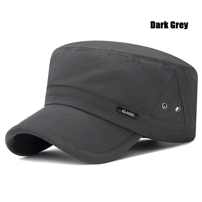 Mens And Womens Military Academy Flat Cap Fashionable Sun Hat Outdoor Sport Caps With Venting Holes 4