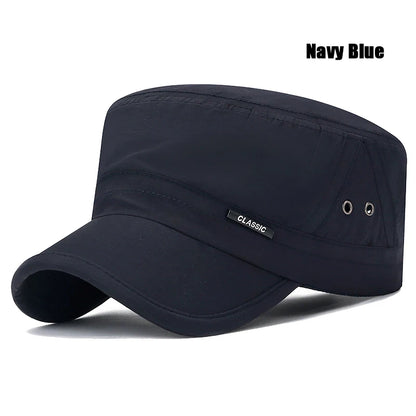 Mens And Womens Military Academy Flat Cap Fashionable Sun Hat Outdoor Sport Caps With Venting Holes 5