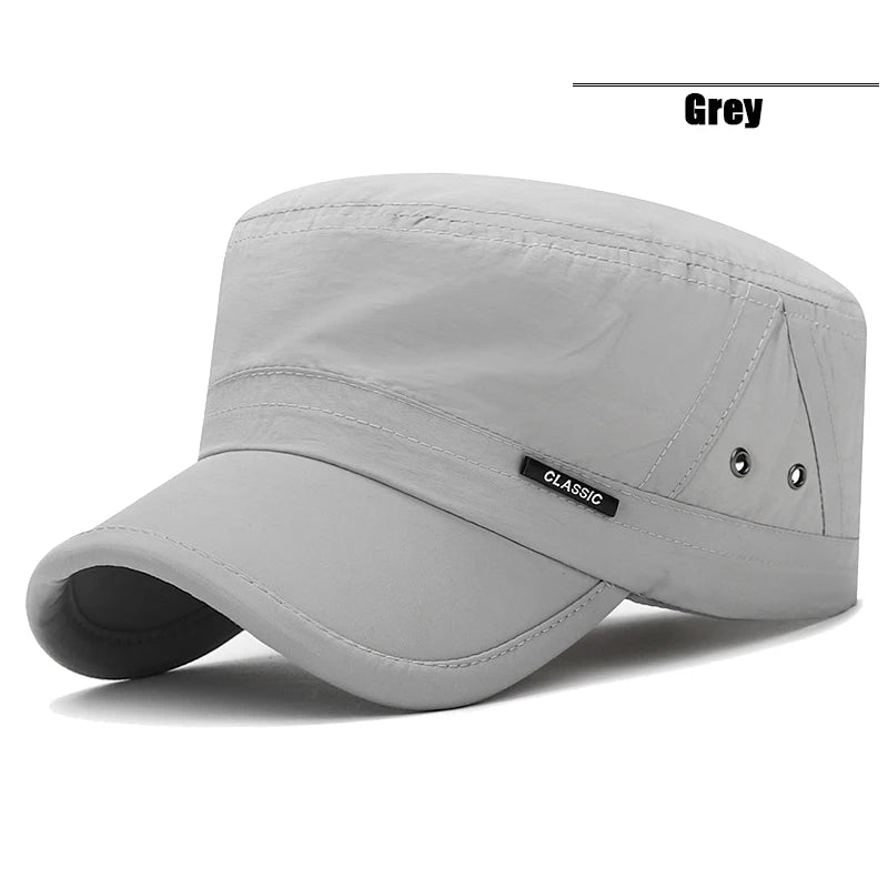 Mens And Womens Military Academy Flat Cap Fashionable Sun Hat Outdoor Sport Caps With Venting Holes 6