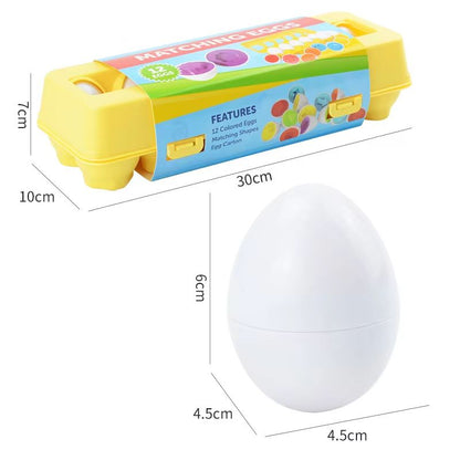 ShapeSmart Montessori Matching Egg Set For Toddlers 2