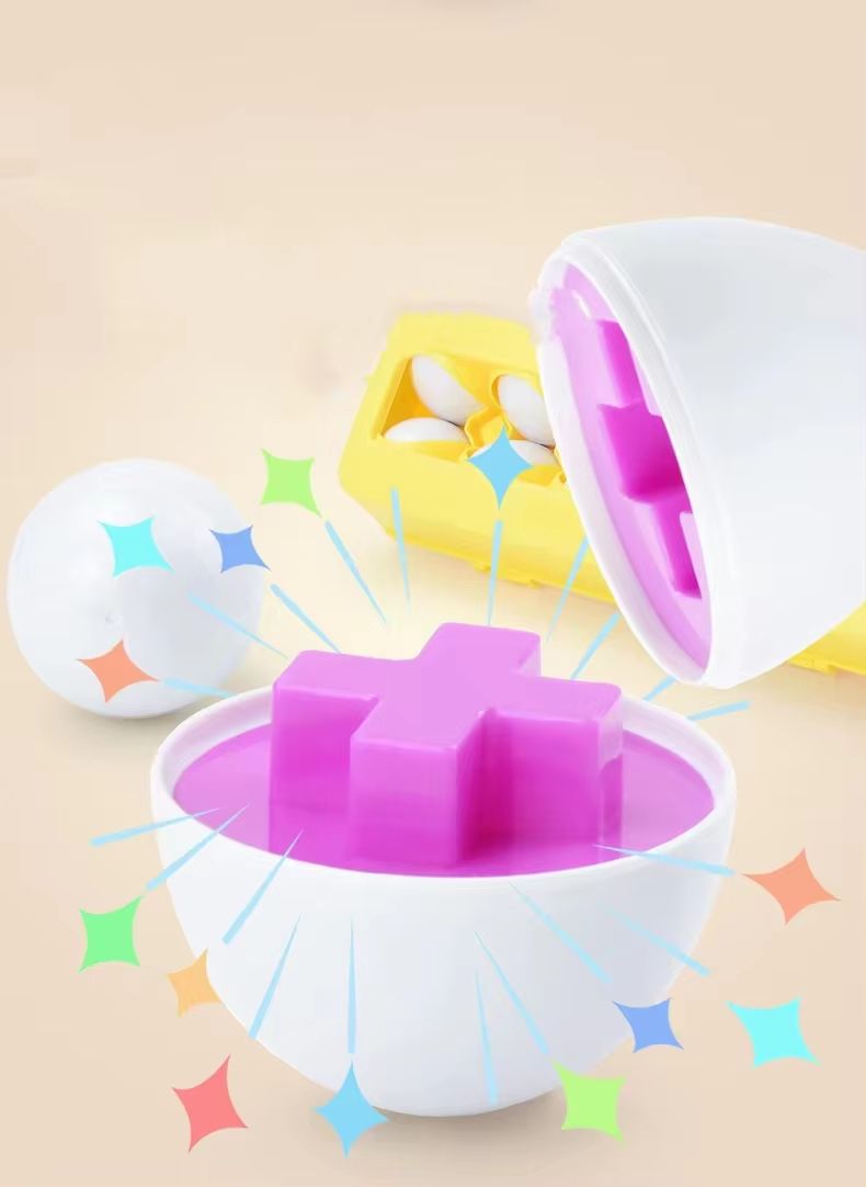 ShapeSmart Montessori Matching Egg Set For Toddlers 3