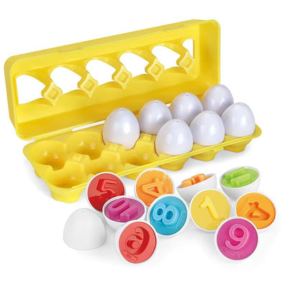 ShapeSmart Montessori Matching Egg Set For Toddlers 7