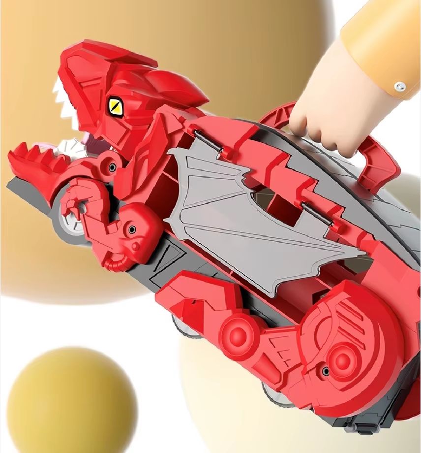 DinoDevour T Rex Transport Car Toy With Alloy Racers 3