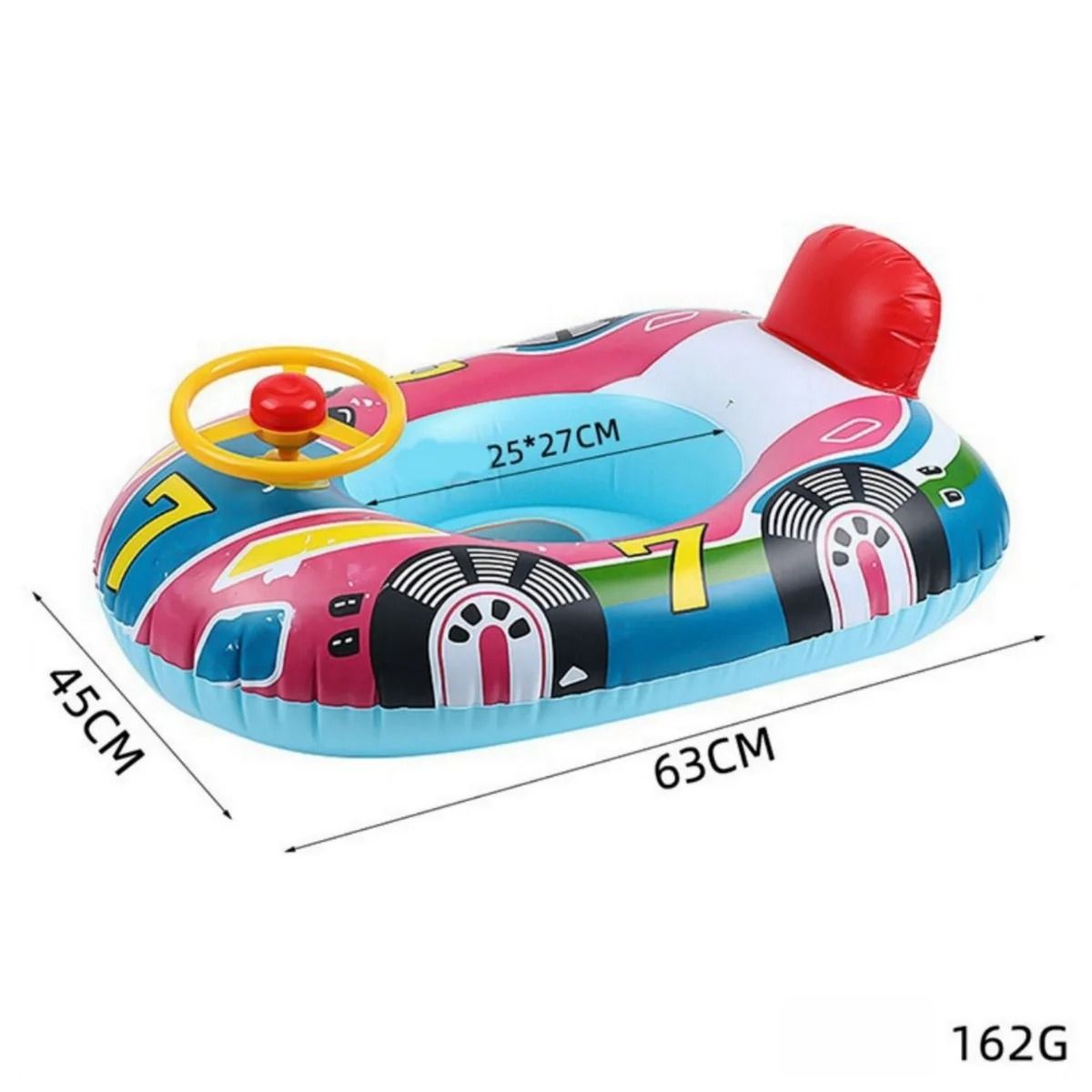 Baby Swimming Pool Float Car Design Inflatable Toddler Swim Ring 5