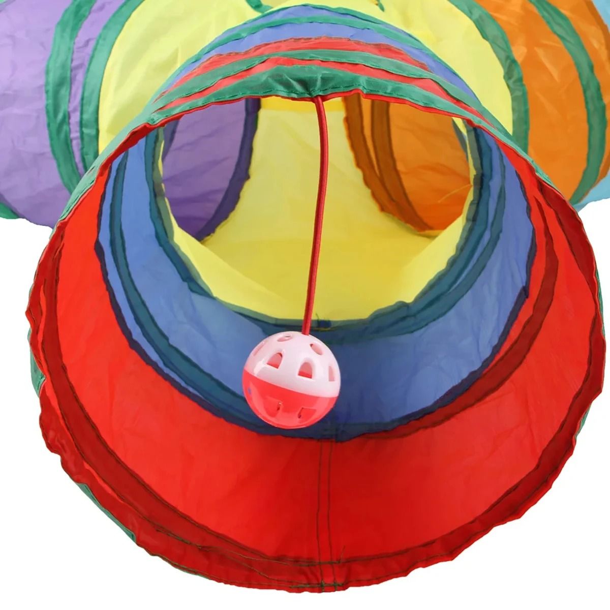Foldable Cat Tunnel Play Toy For Indoor Fun 2