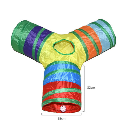 Foldable Cat Tunnel Play Toy For Indoor Fun 5