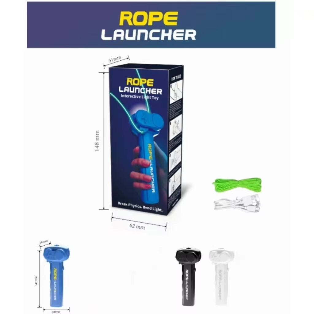 GlowGlow Rope Launcher Light Up Toy For Families And Pets 5