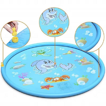 SplashZone Inflatable Sprinkler Play Mat For Kids  Outdoor Water Fun 4