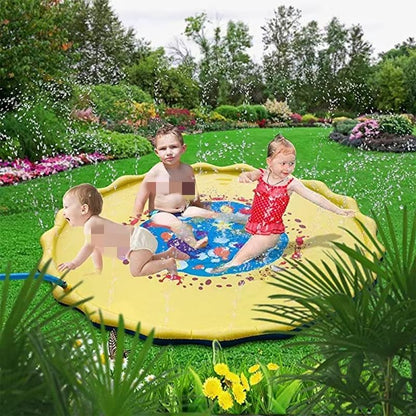 SplashZone Inflatable Sprinkler Play Mat For Kids  Outdoor Water Fun 5
