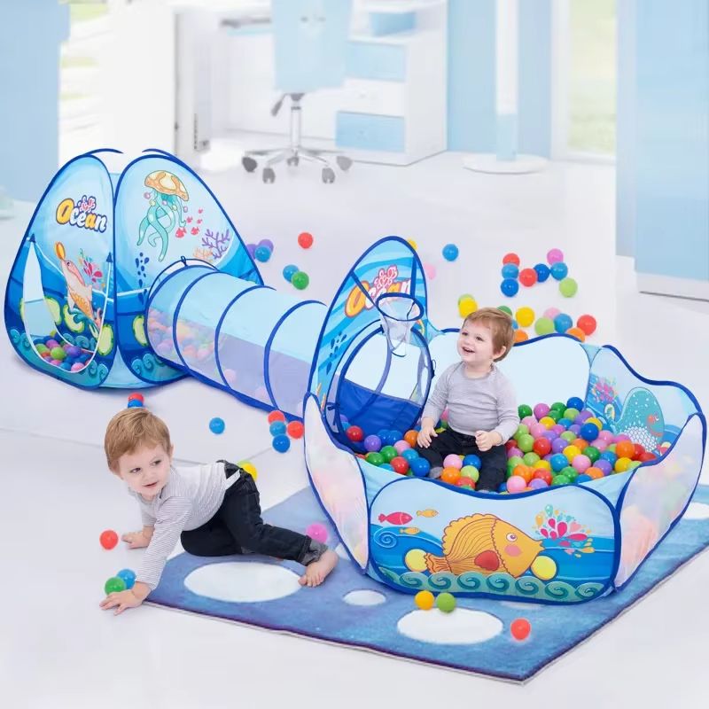 Ultimate PlayZone Kids Ball Pit Tent and Crawling Tunnel Playset