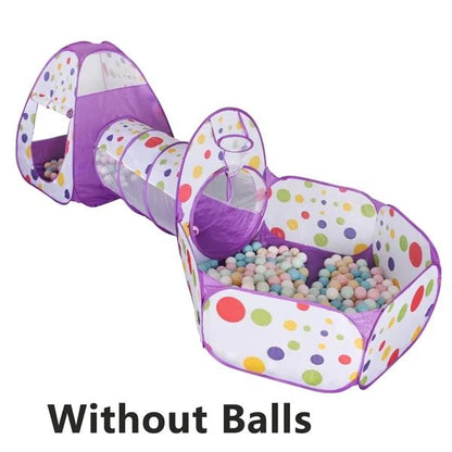Ultimate PlayZone Kids Ball Pit Tent And Crawling Tunnel Playset 9