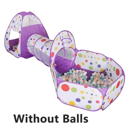 Ultimate PlayZone Kids Ball Pit Tent And Crawling Tunnel Playset 12